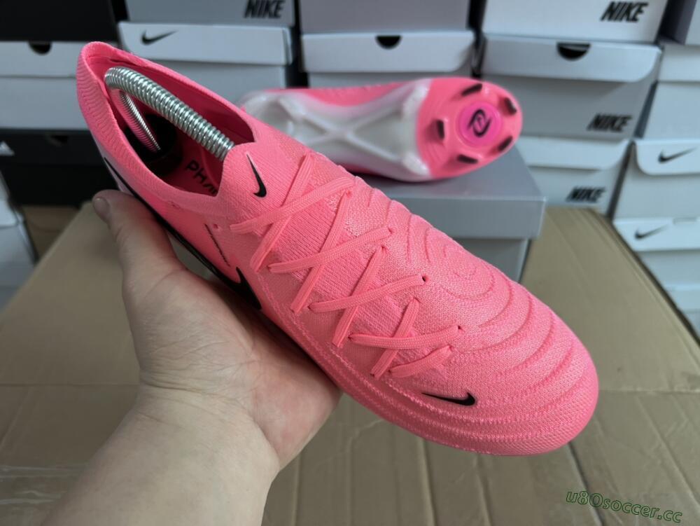 Men's Nike Phantom Luna Elite FG Firm Ground Low-Tops Football Boots - Pink/Black