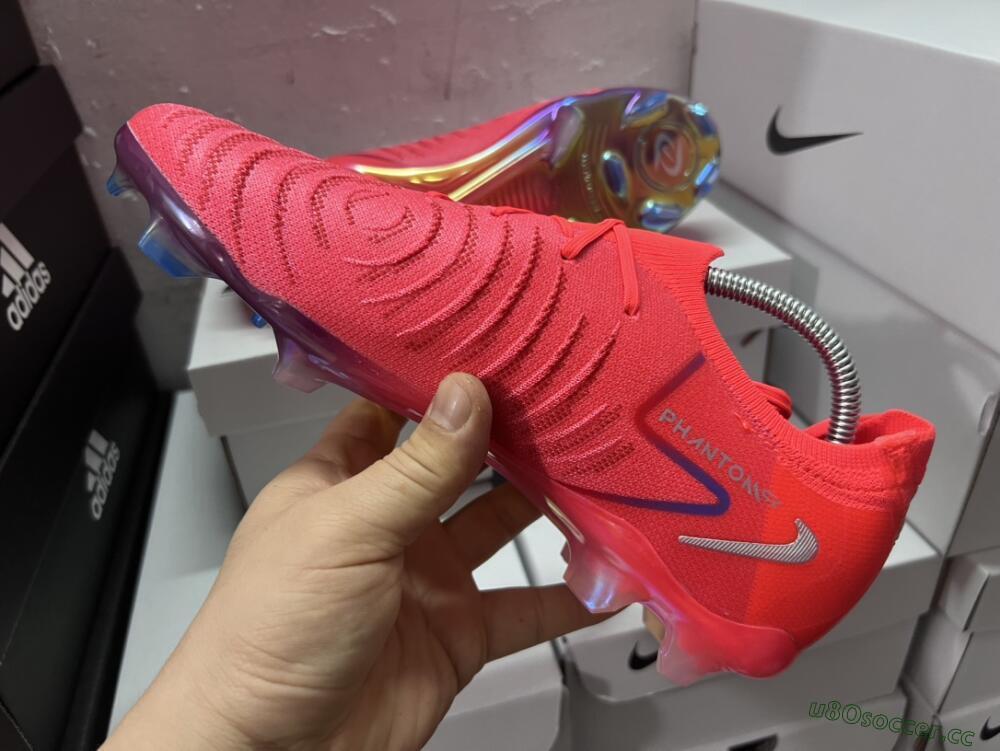Men's Nike Phantom Luna Elite FG Firm Ground Low-Tops Football Boots - Red/Blue/Gold