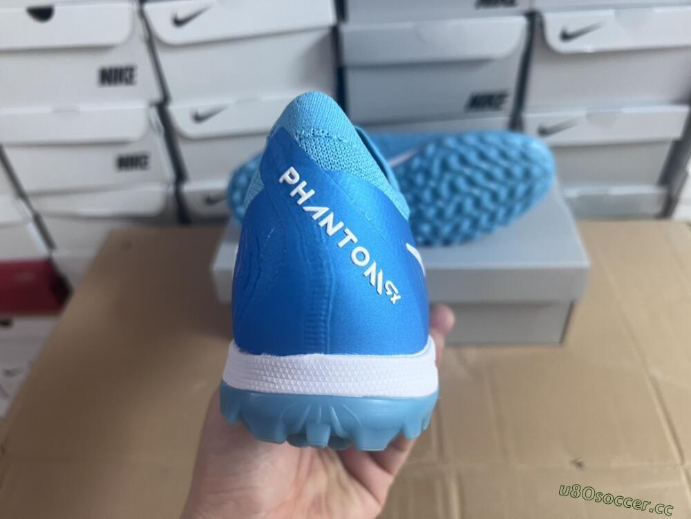 Unisex Nike Phantom Luna Elite TF Artificial Turf Low-Tops Football Shoes - Jade/White/Blue