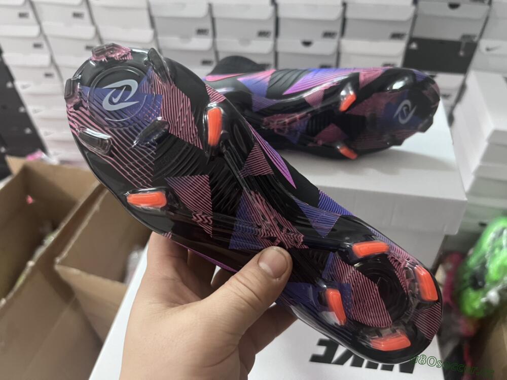 Men's Nike Phantom Luna Elite FG Firm Ground High-Tops Football Boots - Black/Pink/Blue/Orange