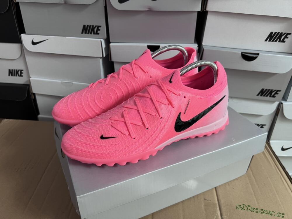 Unisex Nike Phantom Luna Elite TF Artificial Turf Low-Tops Football Shoes - Pink/Black