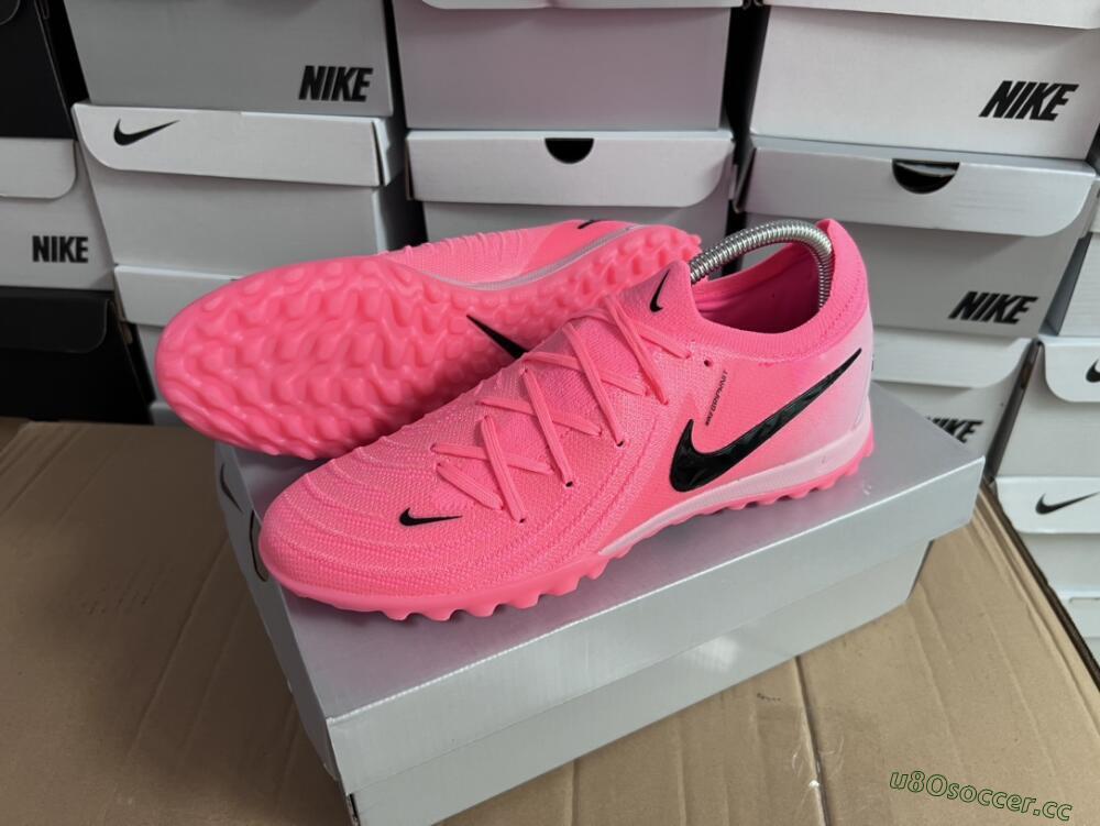 Unisex Nike Phantom Luna Elite TF Artificial Turf Low-Tops Football Shoes - Pink/Black