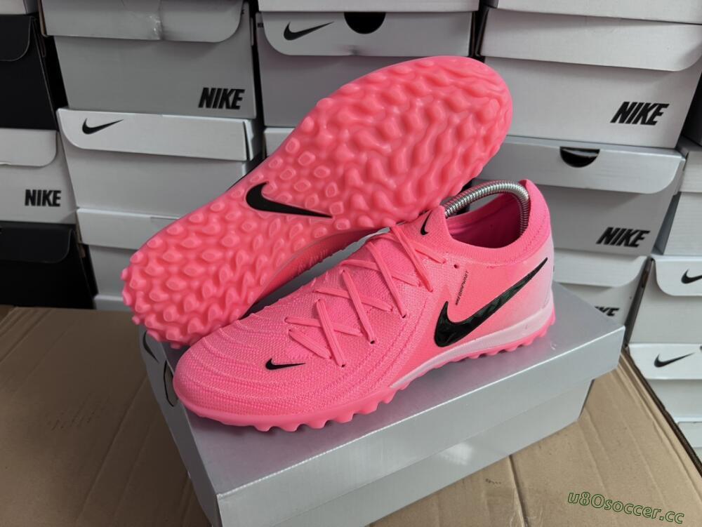 Unisex Nike Phantom Luna Elite TF Artificial Turf Low-Tops Football Shoes - Pink/Black