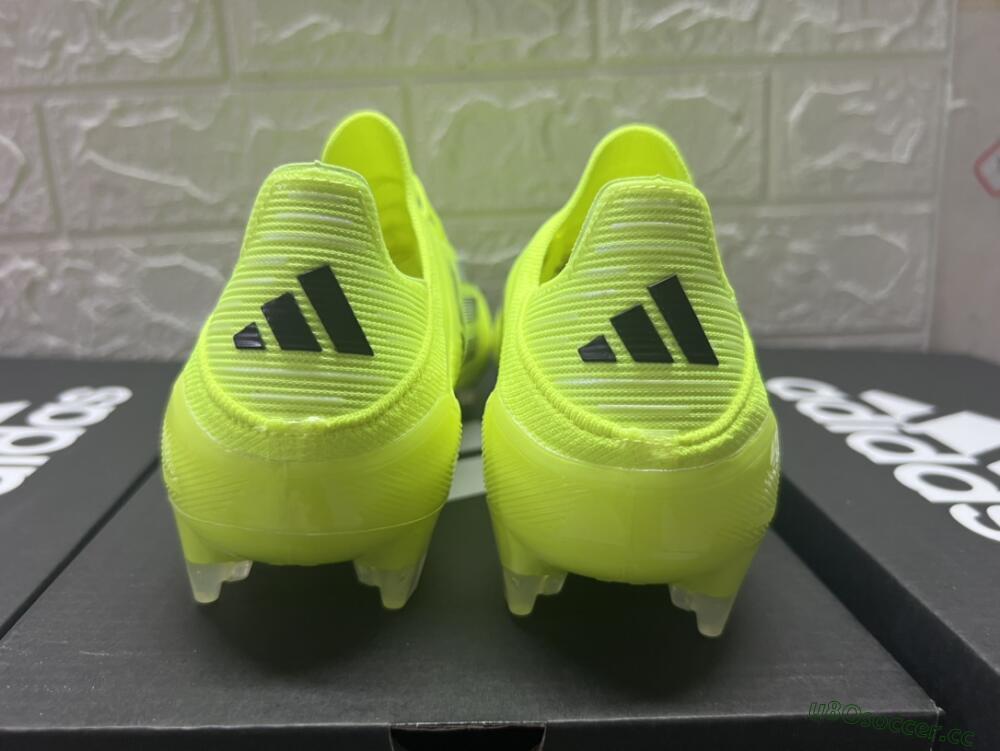 Men's Adidas F50 Adizero FG Firm Ground Low-Tops Football Boots - Yellow/Black