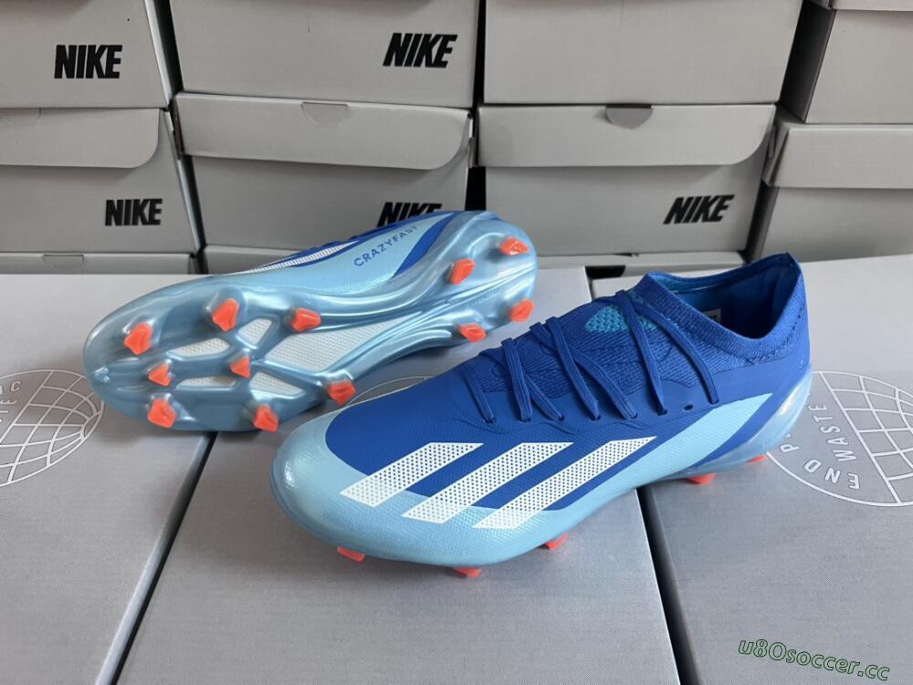 Men's Adidas X Speedportal.1 FG Firm Ground Low-Tops Football Boots - Blue/Silver/Jade