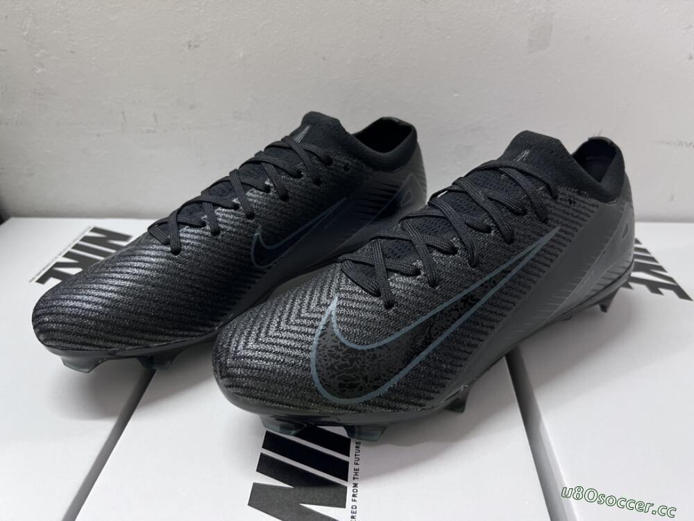 Men's Nike Air Zoom Mercurial Vapor 16 Elite FG Firm Ground Low-Tops Football Boots - Black/Blue/Jade