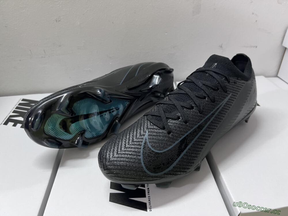 Men's Nike Air Zoom Mercurial Vapor 16 Elite FG Firm Ground Low-Tops Football Boots - Black/Blue/Jade
