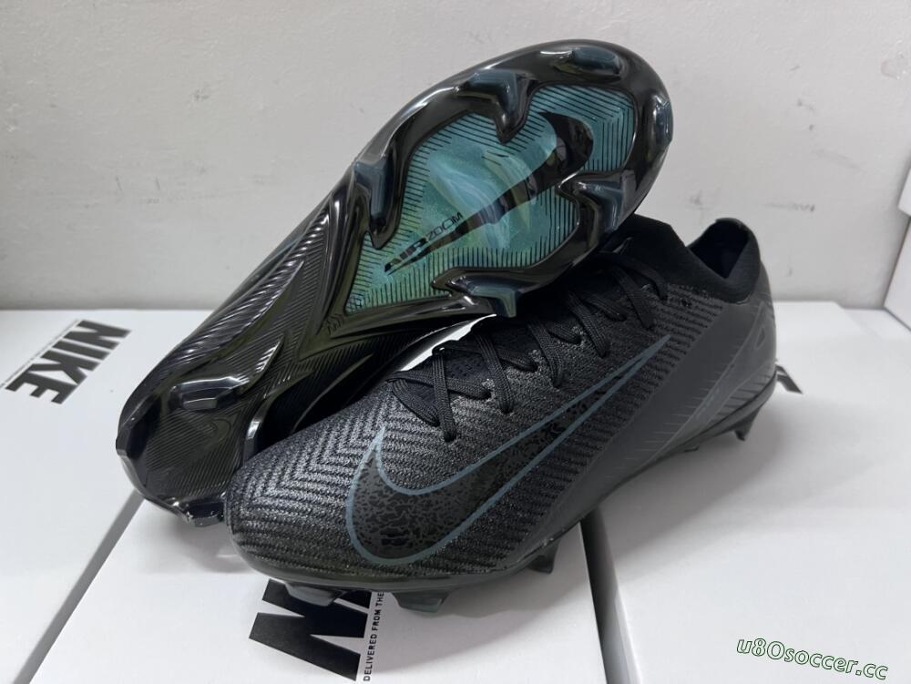 Men's Nike Air Zoom Mercurial Vapor 16 Elite FG Firm Ground Low-Tops Football Boots - Black/Blue/Jade