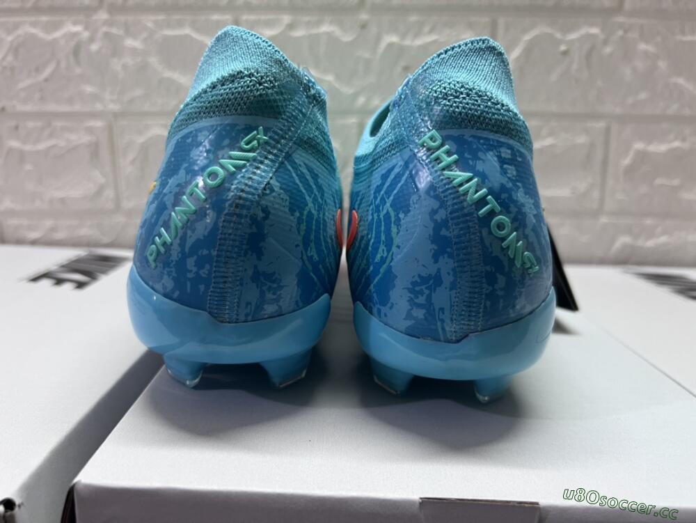Unisex Nike Phantom Luna 2 Elite Vortex LV8 FG Firm Ground Low-Tops Football Boots - Green/Orange/Black