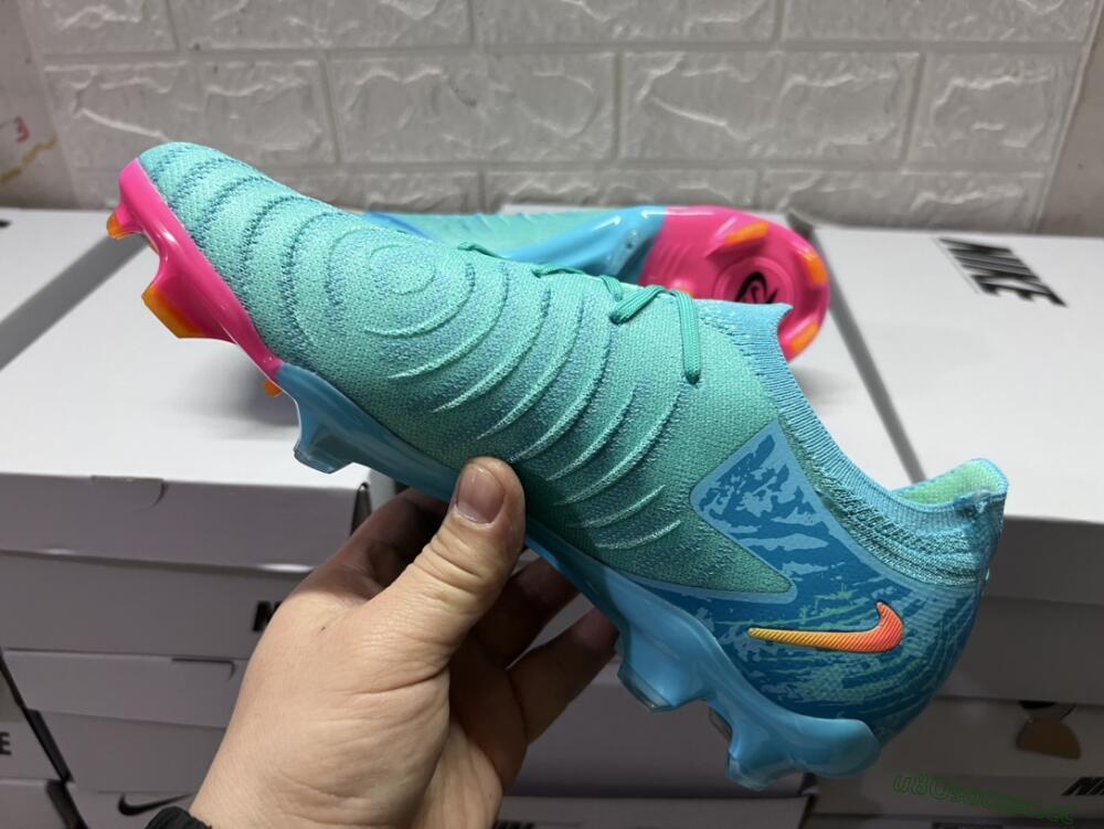 Unisex Nike Phantom Luna 2 Elite Vortex LV8 FG Firm Ground Low-Tops Football Boots - Green/Orange/Black