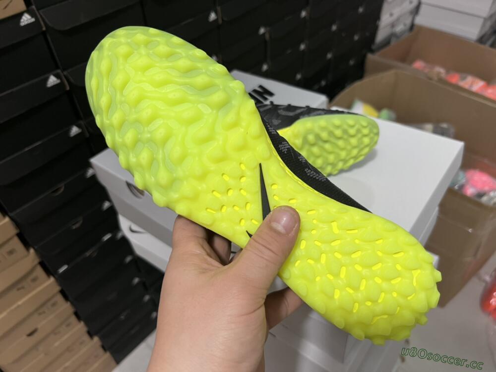 Unisex Nike Phantom Luna 2 Elite TF Artificial Turf High-Tops Football Shoes - Black/Yellow/Pink