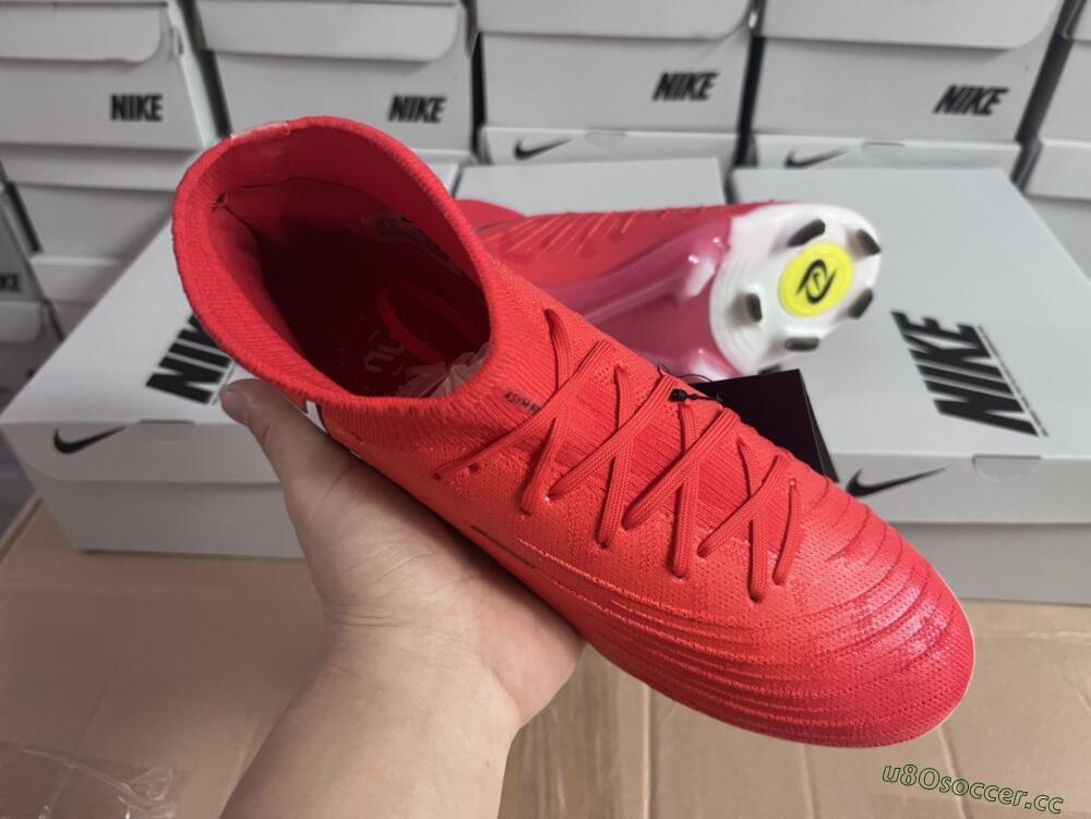 Men's Nike Phantom Luna Elite FG Firm Ground High-Tops Football Boots - Pink/White/Black