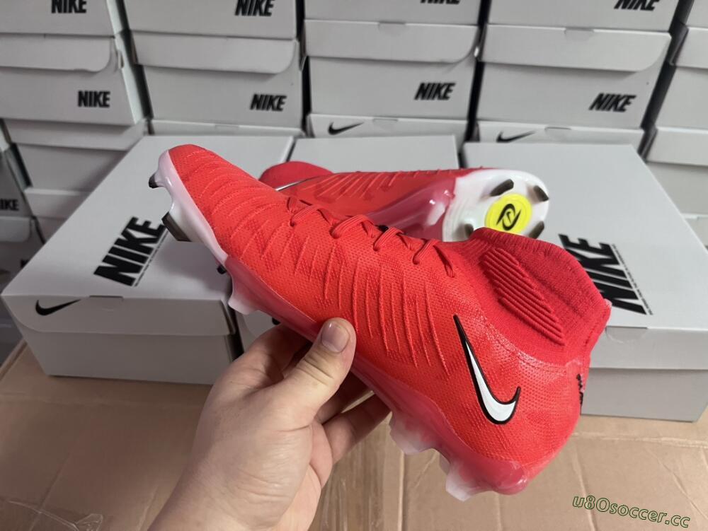 Men's Nike Phantom Luna Elite FG Firm Ground High-Tops Football Boots - Pink/White/Black