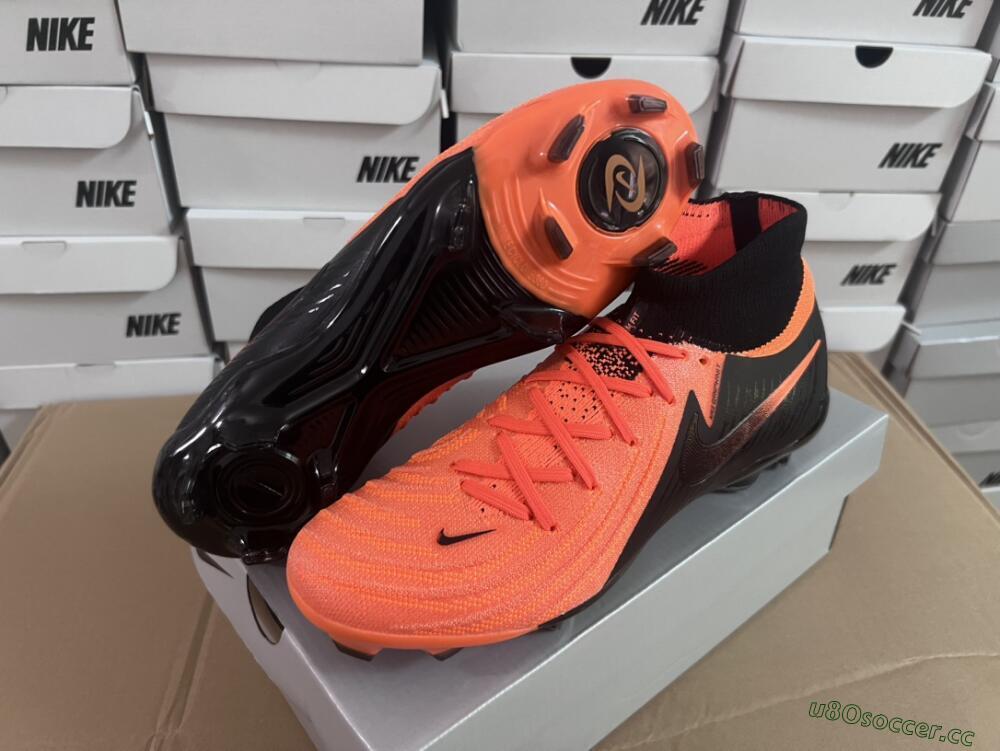 Unisex Nike Phantom Luna Elite NU FG Firm Ground High-Tops Football Boots - Orange/Black