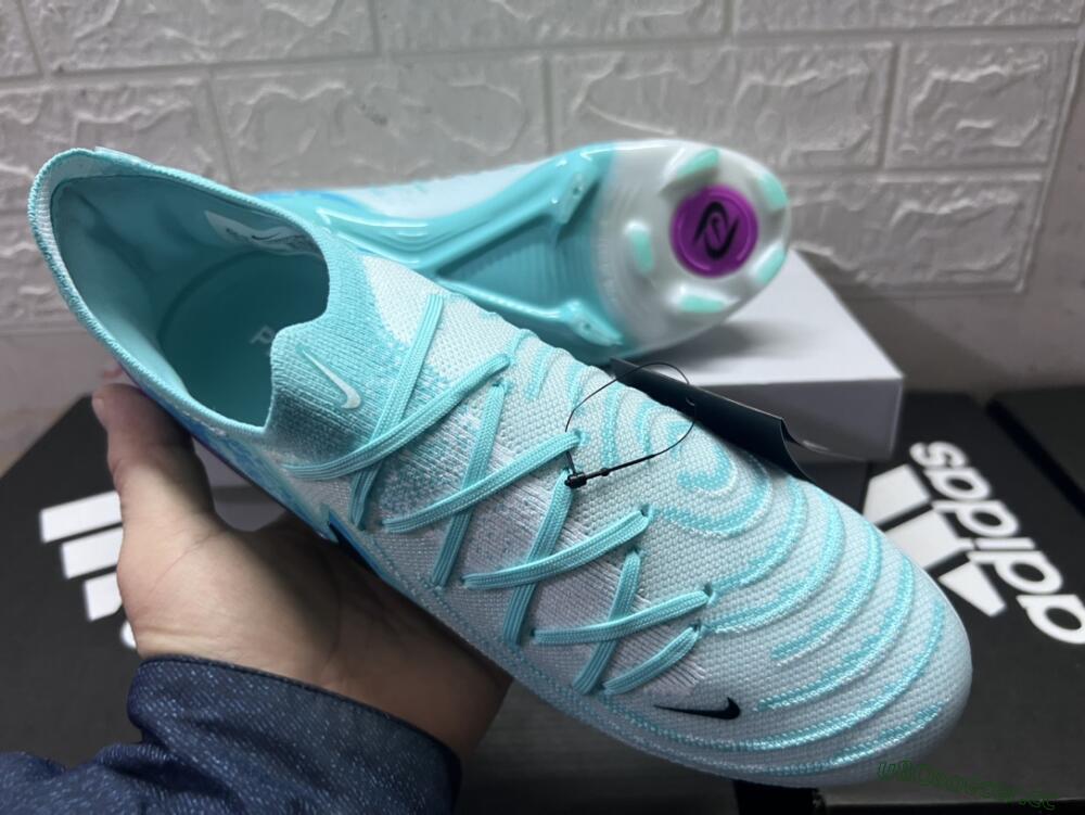 Unisex Nike Phantom Luna 2 Elite LV8 FG Firm Ground Low-Tops Football Boots - Jade/Black/Purple