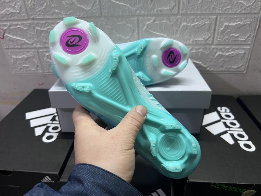 Unisex Nike Phantom Luna 2 Elite LV8 FG Firm Ground Low-Tops Football Boots - Jade/Black/Purple