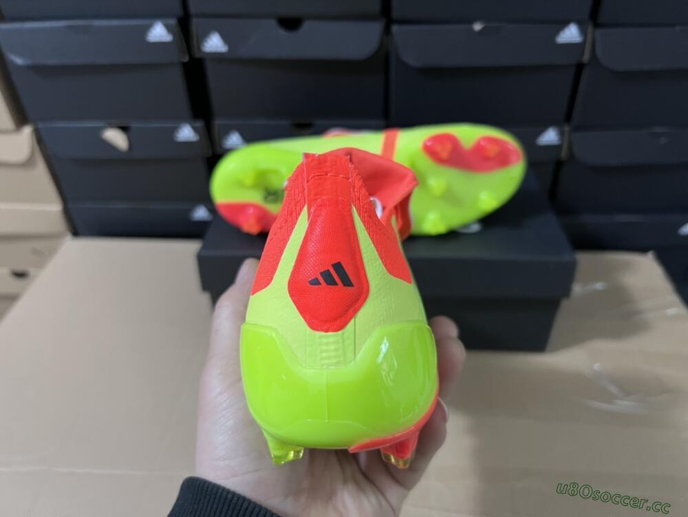 Men's Adidas Predator Elite Foldover Tongue FG Firm Ground Low-Tops Football Boots - Yellow/Black/Red