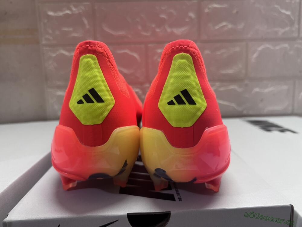 Men's Adidas Predator Accuracy+ FG Firm Ground Low-Tops Football Boots - Red/Black/Blue