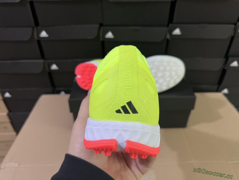 Men's Adidas X Crazyfast.1 TF Artificial Turf Low-Tops Football Shoes - Yellow/Black/White