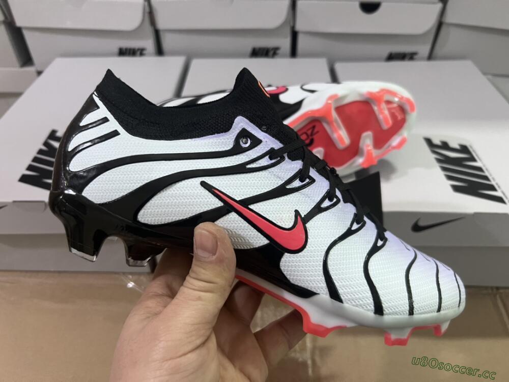 Men's Nike Air Zoom Mercurial Vapor 15 Elite FG Firm Ground Low-Tops Football Boots - White/Black/Red