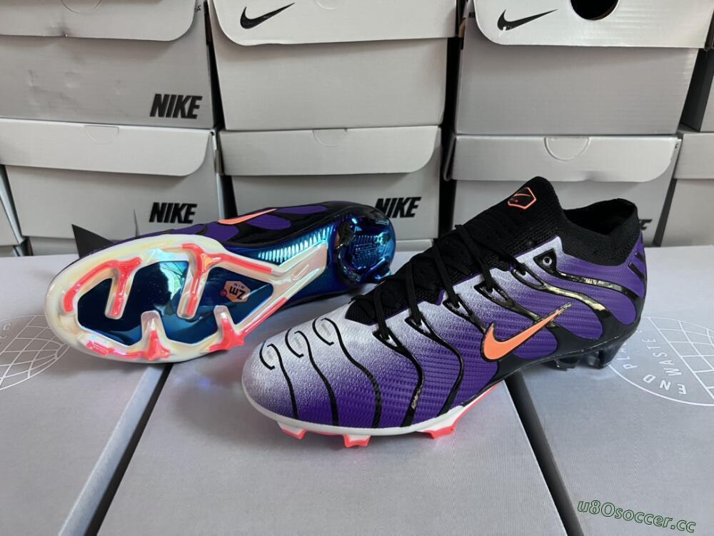 Unisex Nike Air Zoom Mercurial Vapor 15 Elite FG Firm Ground Low-Tops Football Boots - Purple/Black/Orange/Gold