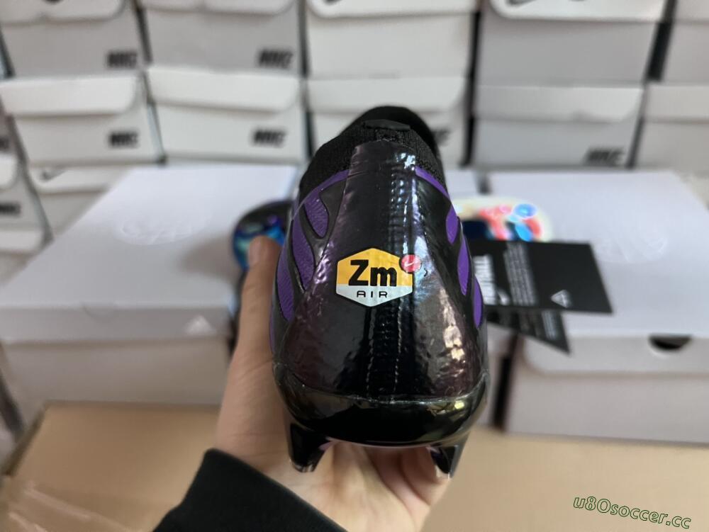 Unisex Nike Air Zoom Mercurial Vapor 15 Elite FG Firm Ground Low-Tops Football Boots - Purple/Black/Orange/Gold