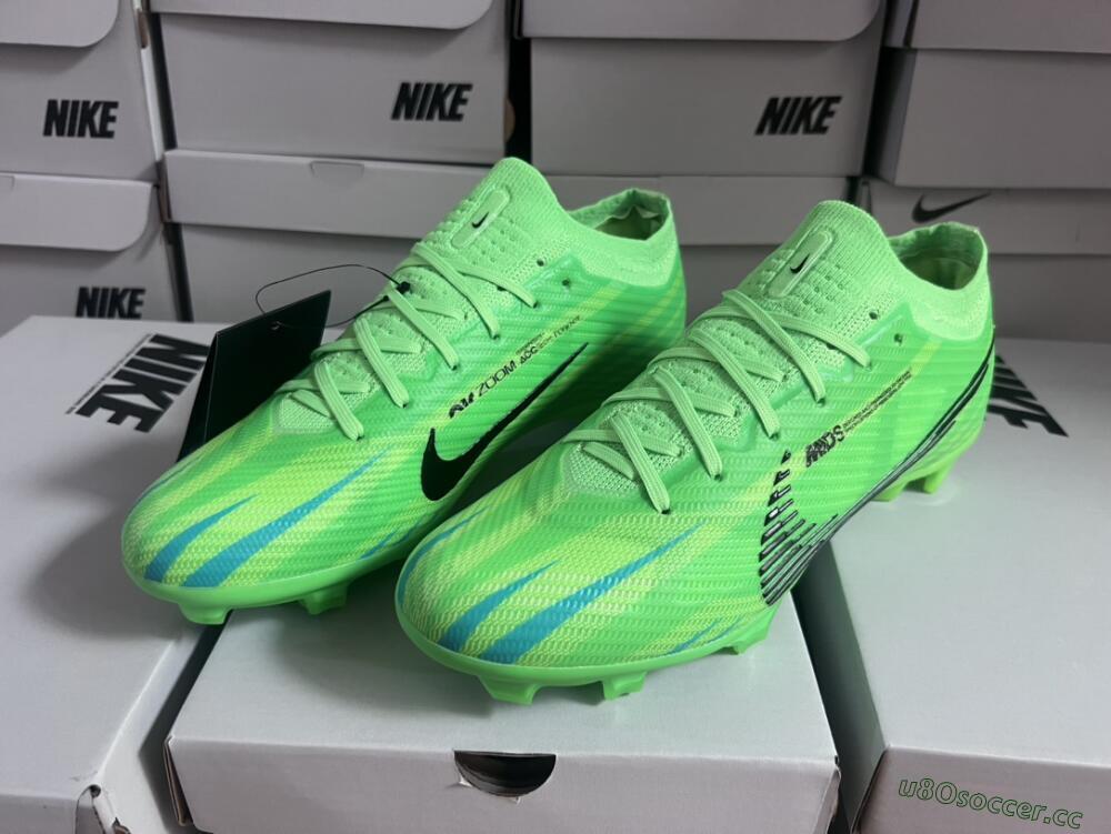 Unisex Nike Air Zoom Mercurial Vapor 15 Elite FG Firm Ground Low-Tops Football Boots - Green/Yellow/Black