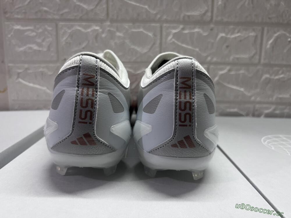 Men's Adidas X Crazyfast.1 FG Firm Ground Low-Tops Football Boots - Silver/White/Brown