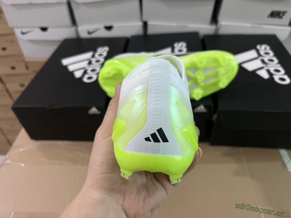 Men's Adidas X Crazyfast.1 Messi FG Firm Ground Low-Tops Football Boots - Green/Black/White