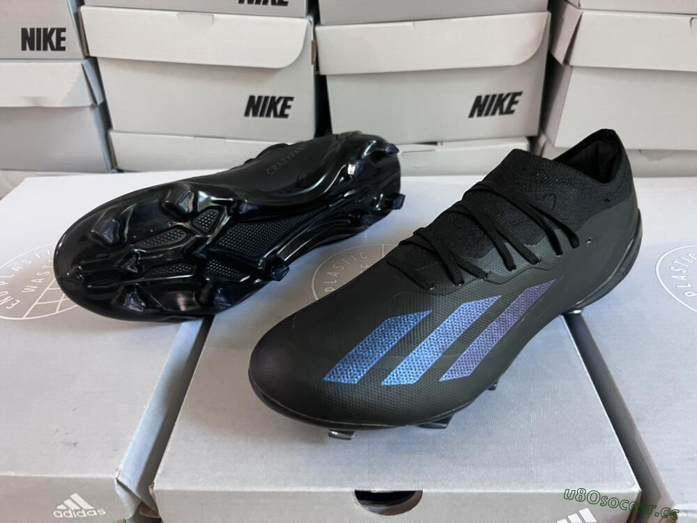 Men's Adidas X Speedportal .1 2022 World Cup FG Firm Ground Low-Tops Football Boots - Black/Blue