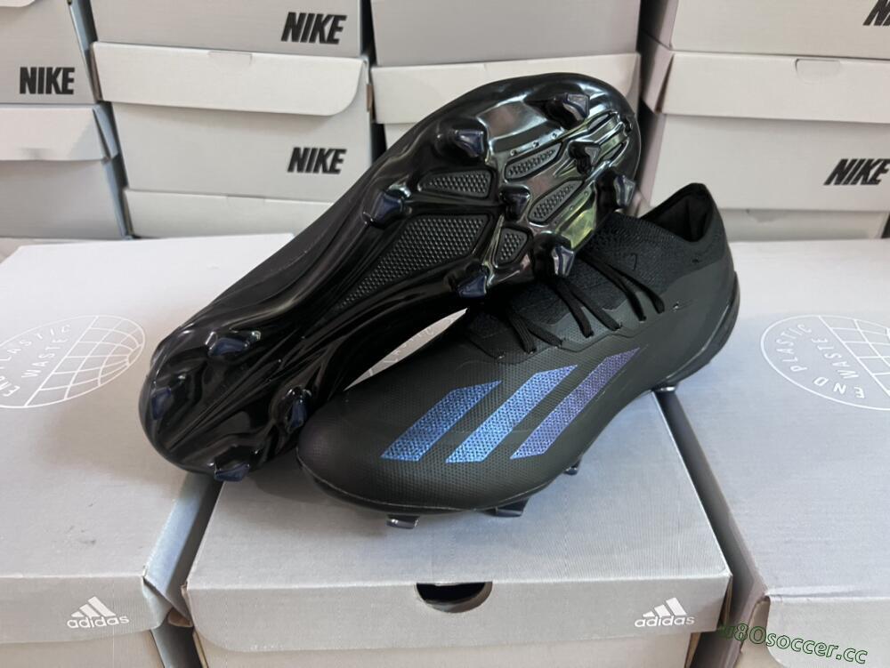 Men's Adidas X Speedportal .1 2022 World Cup FG Firm Ground Low-Tops Football Boots - Black/Blue