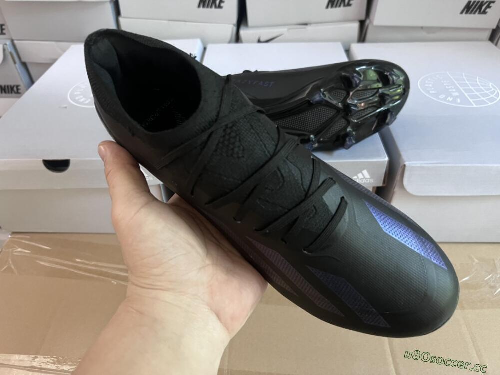 Men's Adidas X Speedportal .1 2022 World Cup FG Firm Ground Low-Tops Football Boots - Black/Blue