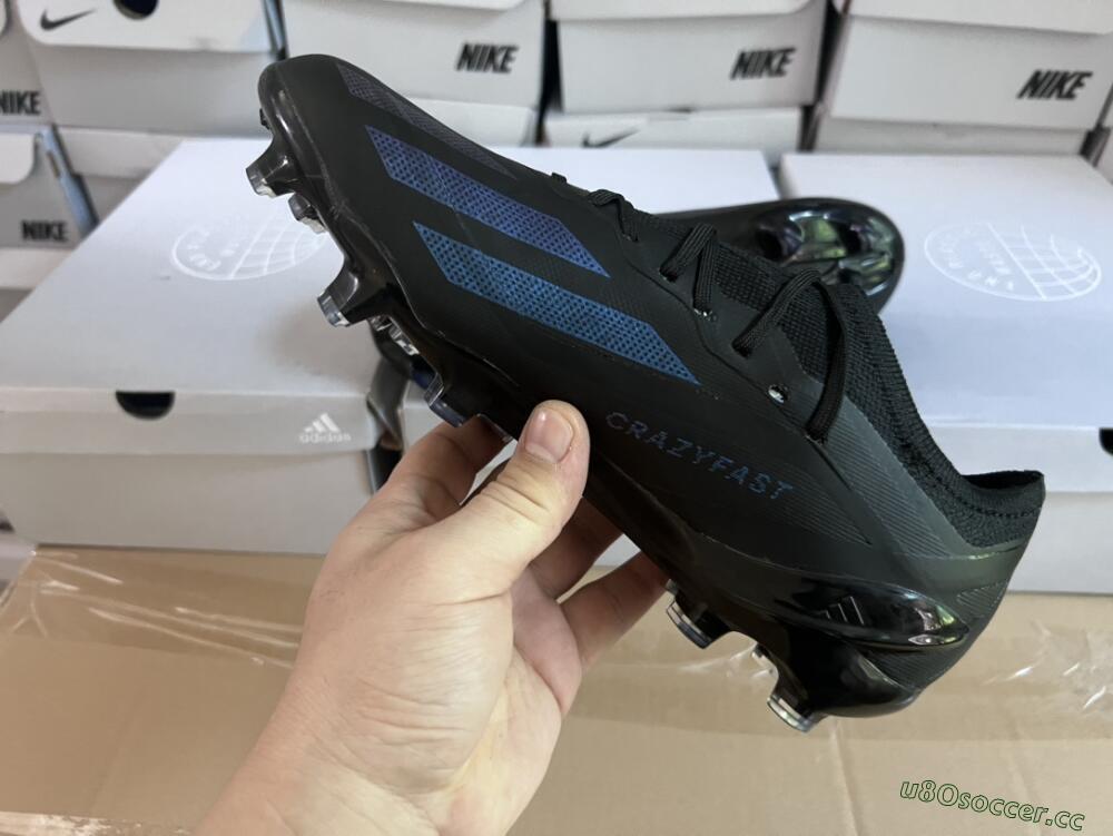 Men's Adidas X Speedportal .1 2022 World Cup FG Firm Ground Low-Tops Football Boots - Black/Blue