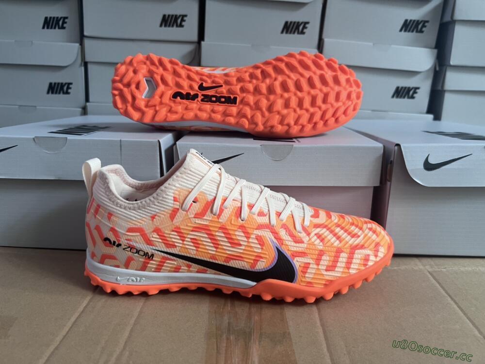 Unisex Nike Air Zoom Mercurial Vapor 15 Pro TF Artificial Turf Low-Tops Football Shoes - Orange/Purple/Black