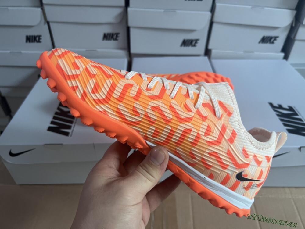 Unisex Nike Air Zoom Mercurial Vapor 15 Pro TF Artificial Turf Low-Tops Football Shoes - Orange/Purple/Black