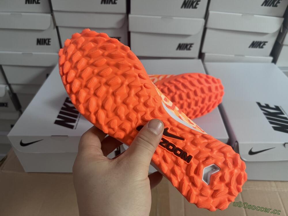 Unisex Nike Air Zoom Mercurial Vapor 15 Pro TF Artificial Turf Low-Tops Football Shoes - Orange/Purple/Black