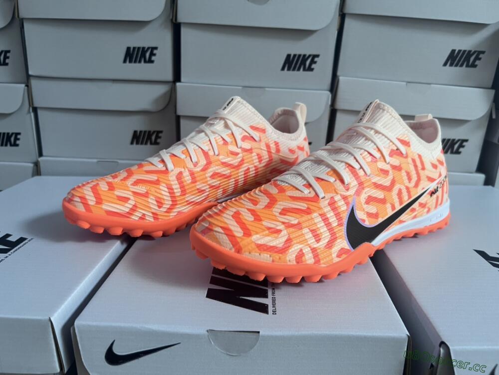 Unisex Nike Air Zoom Mercurial Vapor 15 Pro TF Artificial Turf Low-Tops Football Shoes - Orange/Purple/Black