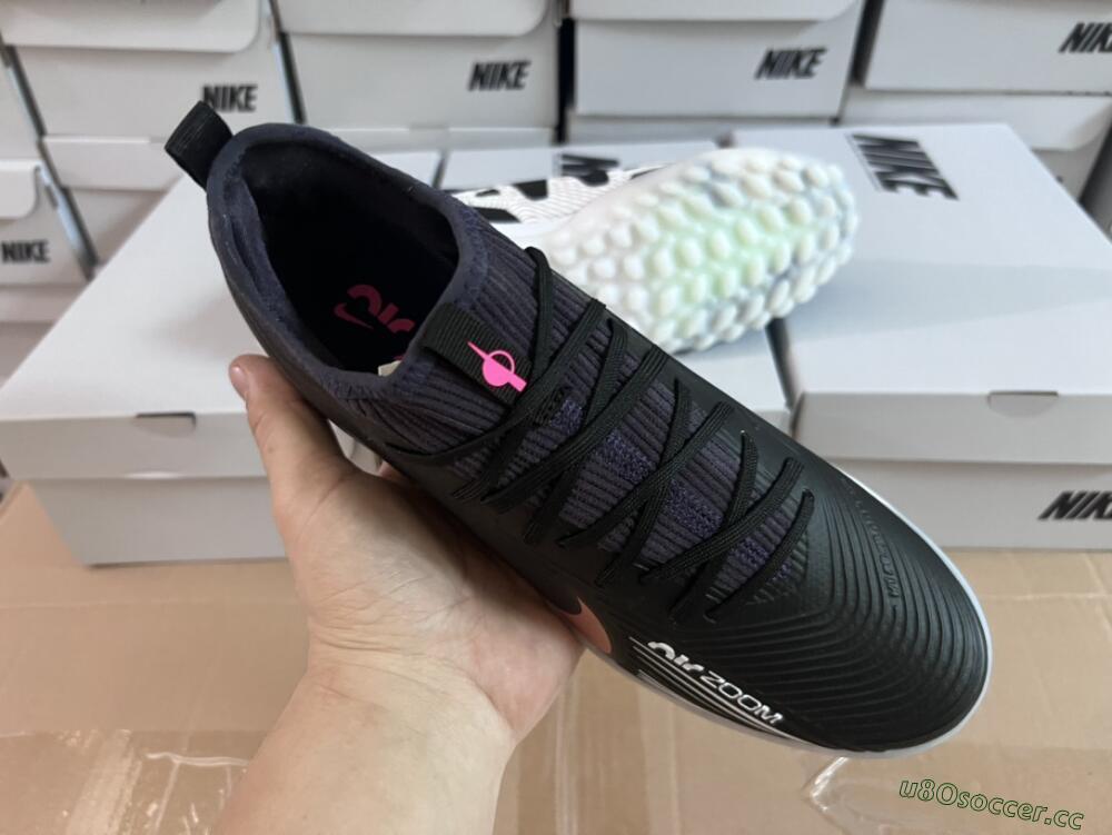 Unisex Nike Air Zoom Mercurial Vapor 15 Pro TF Artificial Turf Low-Tops Football Shoes - Black/Gold/White