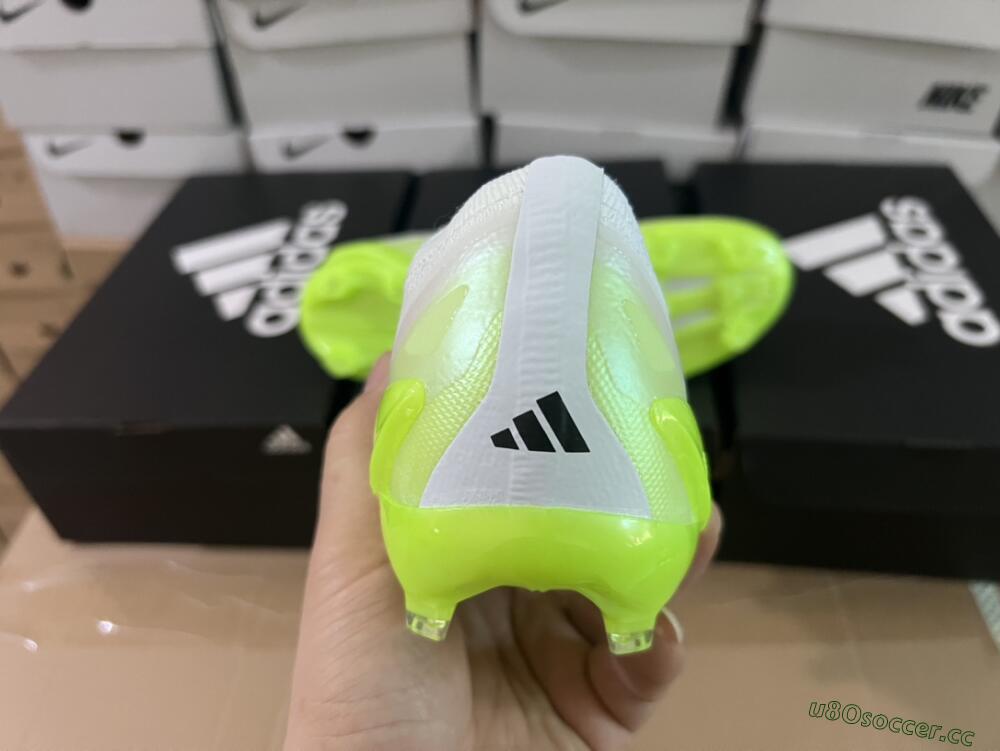 Men's Adidas X Crazyfast.1 LL FG Firm Ground Low-Tops Football Boots - Green/Black/White