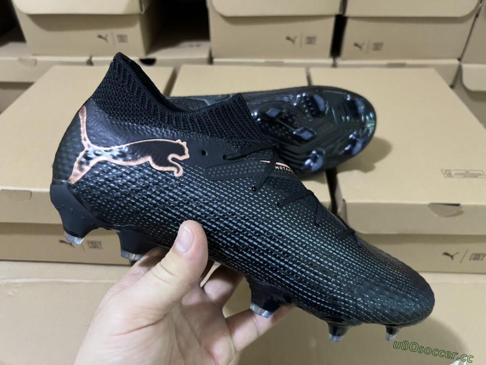 Men's Puma Future Ultimate 2024 FG Firm Ground Low-Tops Football Boots - Black/Blue/Gold