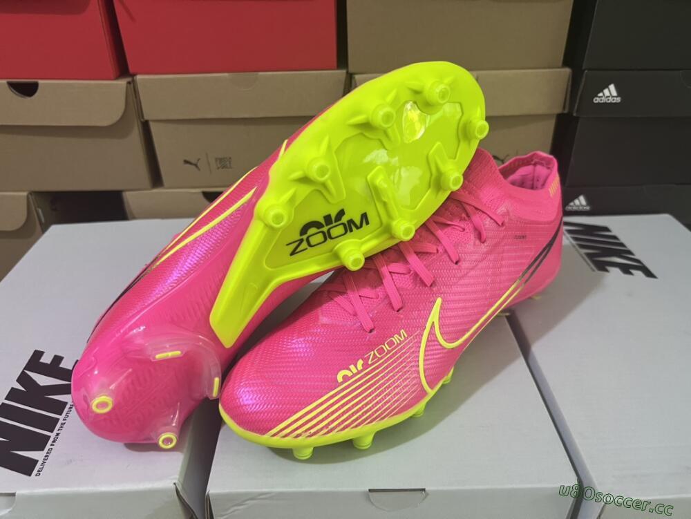 Men's Nike Air Zoom Mercurial Vapor 15 Elite FG Firm Ground Low-Tops Football Boots - Red/Yellow/Black