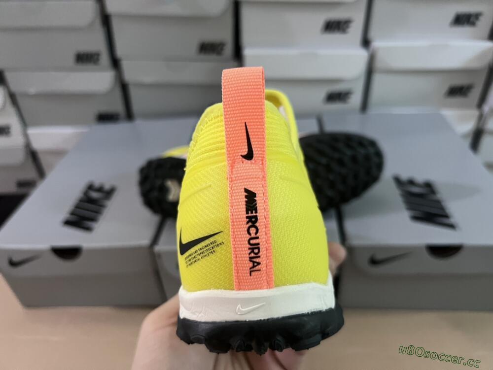 Unisex Nike Air Zoom Mercurial Vapor 15 Pro TF Artificial Turf Low-Tops Football Shoes - Yellow/Pink/White/Black