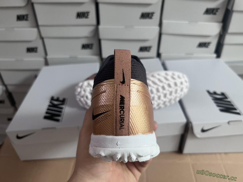 Unisex Nike Air Zoom Mercurial Vapor 15 Pro TF Artificial Turf Low-Tops Football Shoes - Rose Gold/Black/White