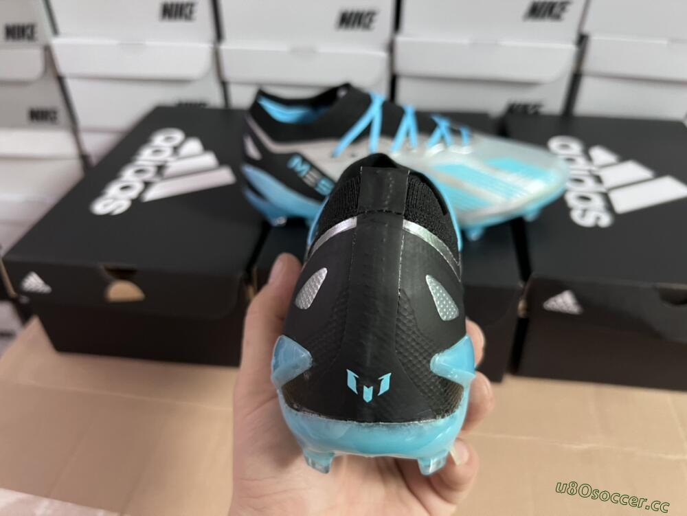 Unisex Adidas X Speedportal .1 2022 World Cup Boots FG Firm Ground Low-Tops Football Boots - Silver/Blue/Black