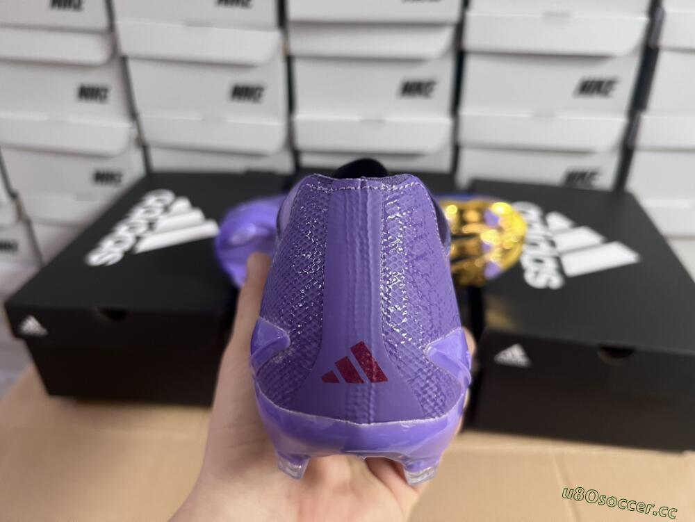 Men's Adidas X Crazyfast.1 FG Firm Ground Low-Tops Football Boots - Blue/Purple/Red