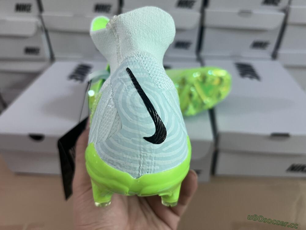 Unisex Nike Phantom GX DF Elite FG Firm Ground High-Tops Football Boots - Green/Black/Brown