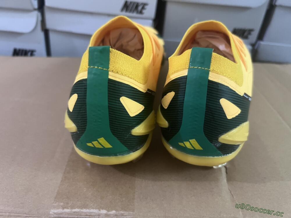 Men's Adidas X Crazyfast.1 FG Firm Ground Low-Tops Football Boots - Yellow/Green/Black