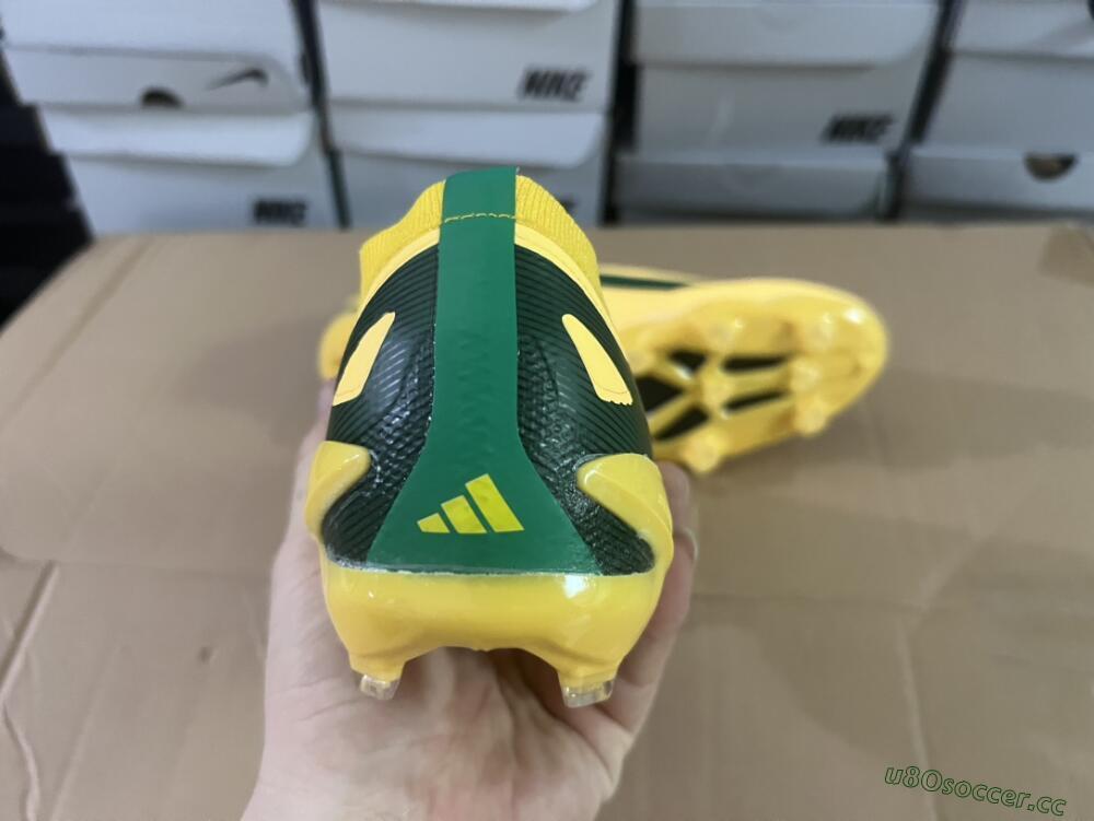 Men's Adidas X Crazyfast.1 FG Firm Ground Low-Tops Football Boots - Yellow/Green/Black