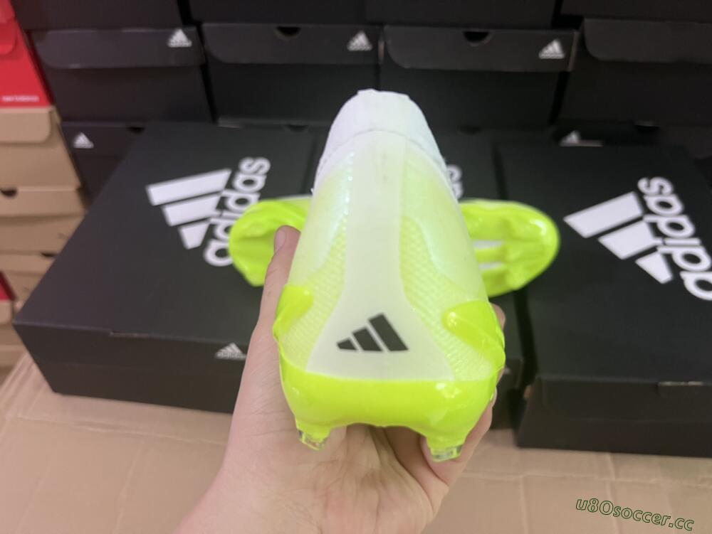 Men's Adidas X Speedportal.1 FG Firm Ground Low-Tops Football Boots - Green/Black/White
