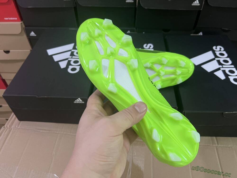 Men's Adidas X Crazyfast.1 FG Firm Ground Low-Tops Football Boots - Green/Black